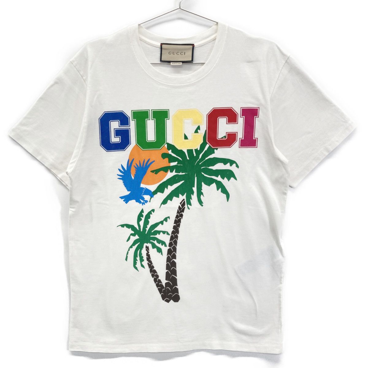 Gucci 548334 ﾏﾙﾁｶﾗｰ ｺｯﾄﾝ ﾌﾟﾘﾝﾄ Tｼｬﾂ XXS