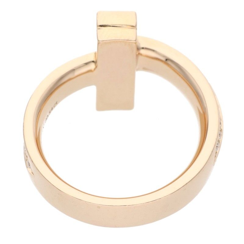 Tiffany T One K18pg Diamond Ring Men's No 10