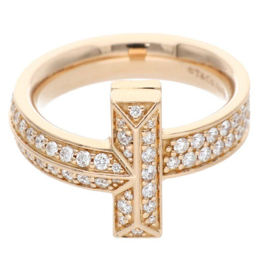 Tiffany T One K18pg Diamond Ring Men's No 10