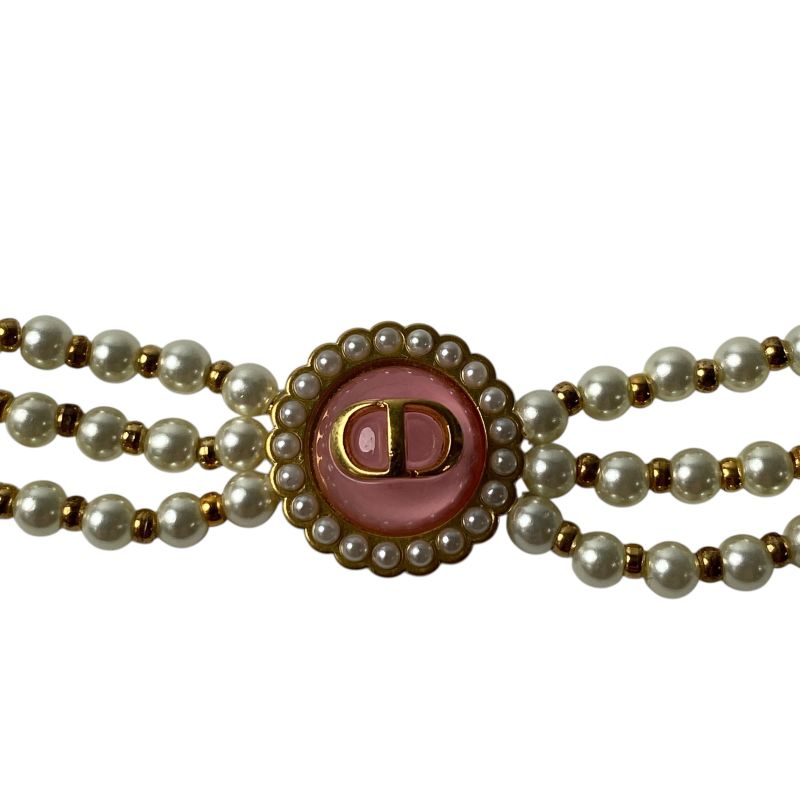 Unused Dior Women's Petit CD Baroque Pearl Necklace