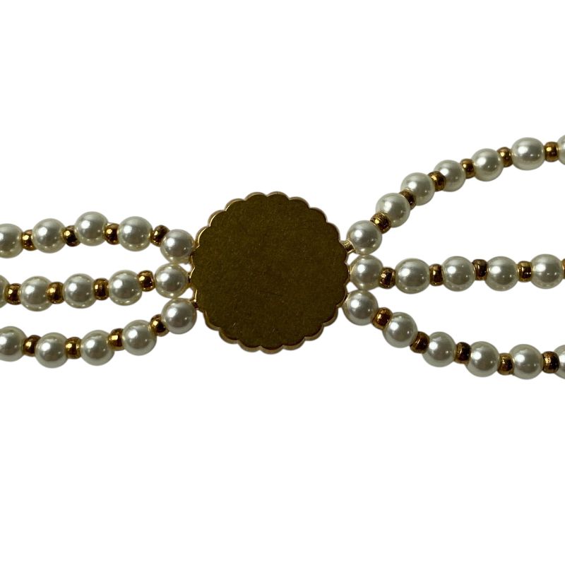 Unused Dior Women's Petit CD Baroque Pearl Necklace