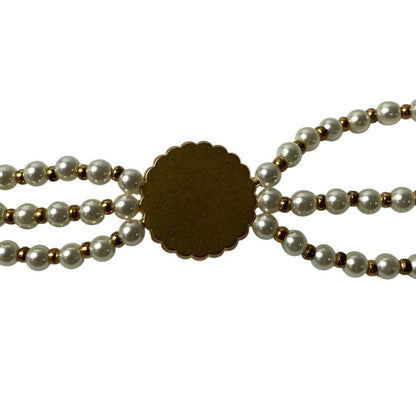 Unused Dior Women's Petit CD Baroque Pearl Necklace