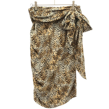 Celine 22ss Leopard Drape Skirt 2j443991q Beige 40