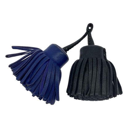 Hermes Carmen Double Charm Key Holder Navy Black