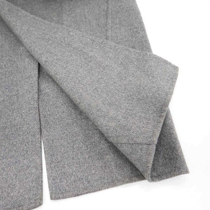 Celine Egg Crombie Cashmere Coat 28 Gray 36