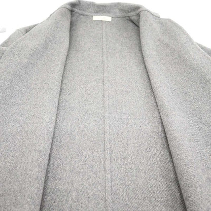 Celine Egg Crombie Cashmere Coat 28 Gray 36