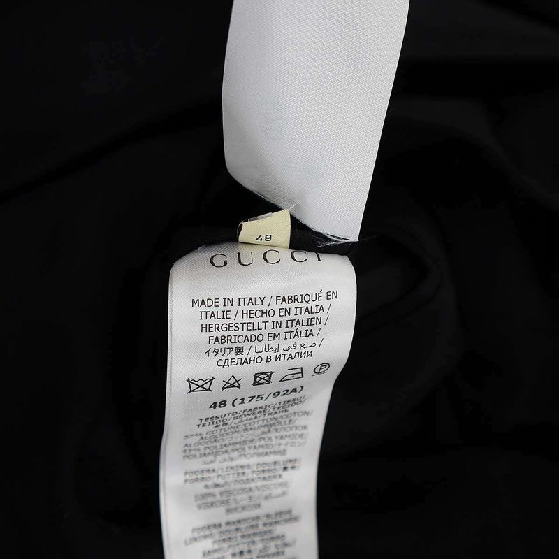 Gucci Long Coat zak 7 W Black 48