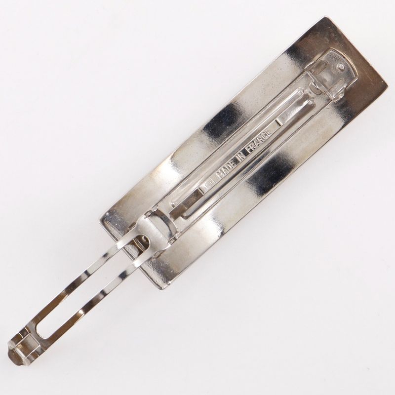 Chanel Cocomark Spring Collection Metal Silver 98p Ladies Barrette
