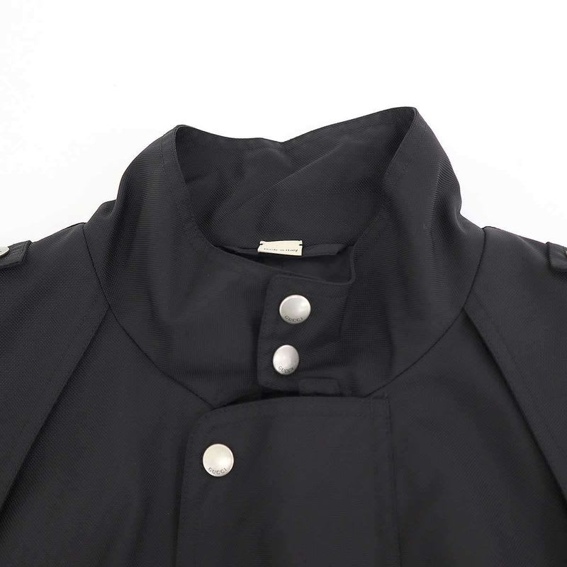 Gucci 23 SS Metamorfosi Logo Print Zip Design Jacket Zahlw Black 48