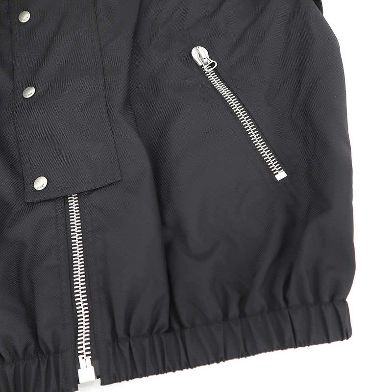 Gucci 23 SS Metamorfosi Logo Print Zip Design Jacket Zahlw Black 48