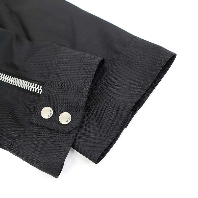 Gucci 23 SS Metamorfosi Logo Print Zip Design Jacket Zahlw Black 48