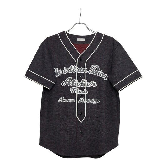 Dior 21aw Atelier Short Sleeve Shirt Baseball Shirt Size: XS 213j530a0663 Gray