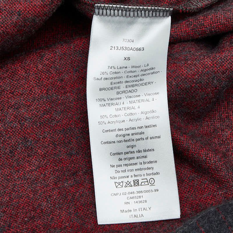 Dior 21aw Atelier Short Sleeve Shirt Baseball Shirt Size: XS 213j530a0663 Gray