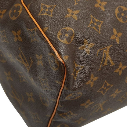 Louis Vuitton Monogram Speedy 35 Handbag Boston Bag Travel Bag M41524 Brown PVC
