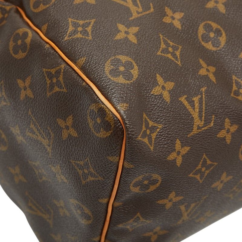 Louis Vuitton Monogram Speedy 35 Handbag Boston Bag Travel Bag M41524 Brown PVC