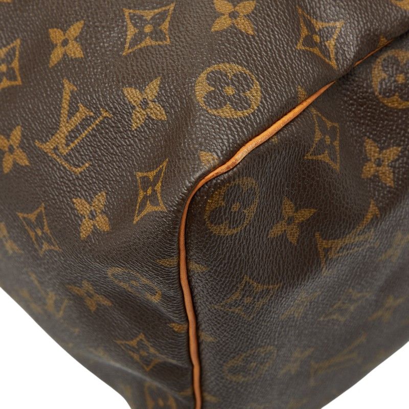 Louis Vuitton Monogram Speedy 35 Handbag Boston Bag Travel Bag M41524 Brown PVC