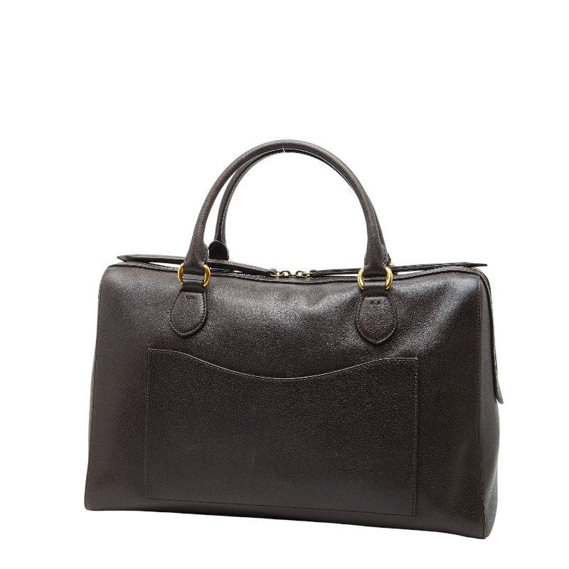 Gucci Sherry Line Boston Bag Shoulder Bag 2way 409022 Brown Leather Women's