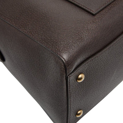 Gucci Sherry Line Boston Bag Shoulder Bag 2way 409022 Brown Leather Women's