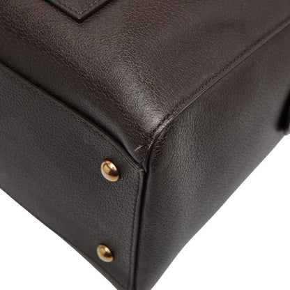 Gucci Sherry Line Boston Bag Shoulder Bag 2way 409022 Brown Leather Women's