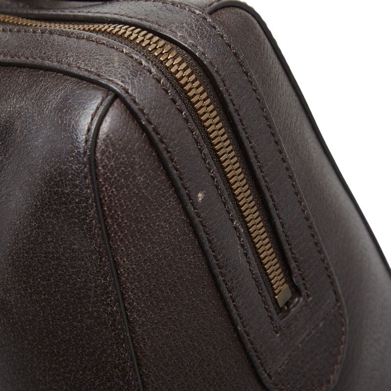 Gucci Sherry Line Boston Bag Shoulder Bag 2way 409022 Brown Leather Women's