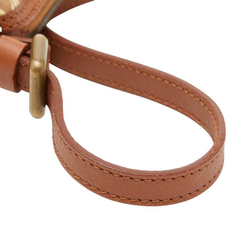 Celine Shoulder Bag Shoulder Brown White Canvas Leather Ladies Celine