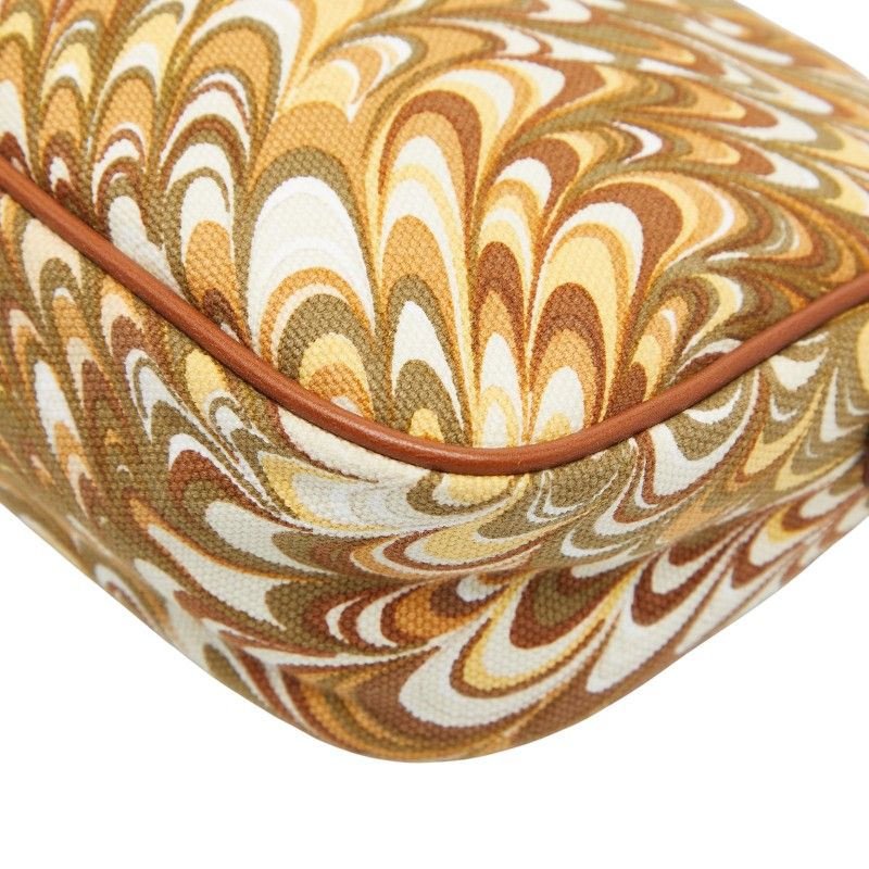 Celine Shoulder Bag Shoulder Brown White Canvas Leather Ladies Celine