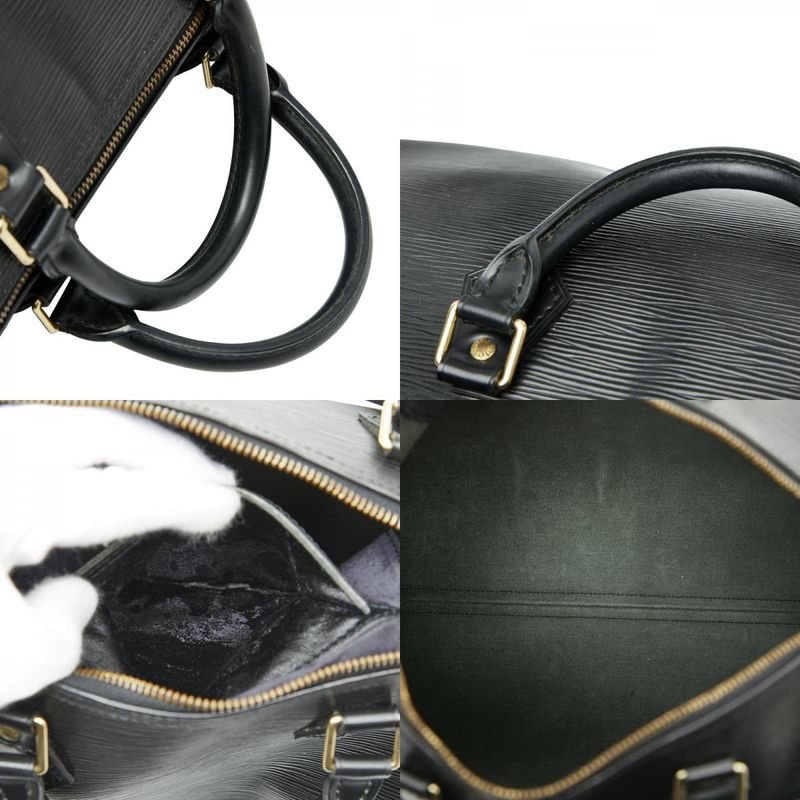 Louis Vuitton Epi Speedy 35 Handbag Boston Bag M42992 Noir Black Leather