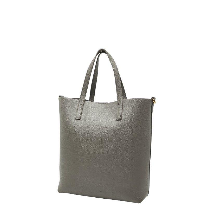Saint Laurent Toy Shopping Handbag Shoulder Bag 2way 498612 Gray Leather