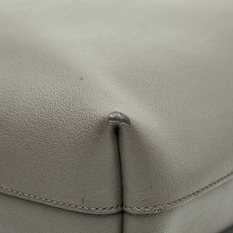 Saint Laurent Toy Shopping Handbag Shoulder Bag 2way 498612 Gray Leather