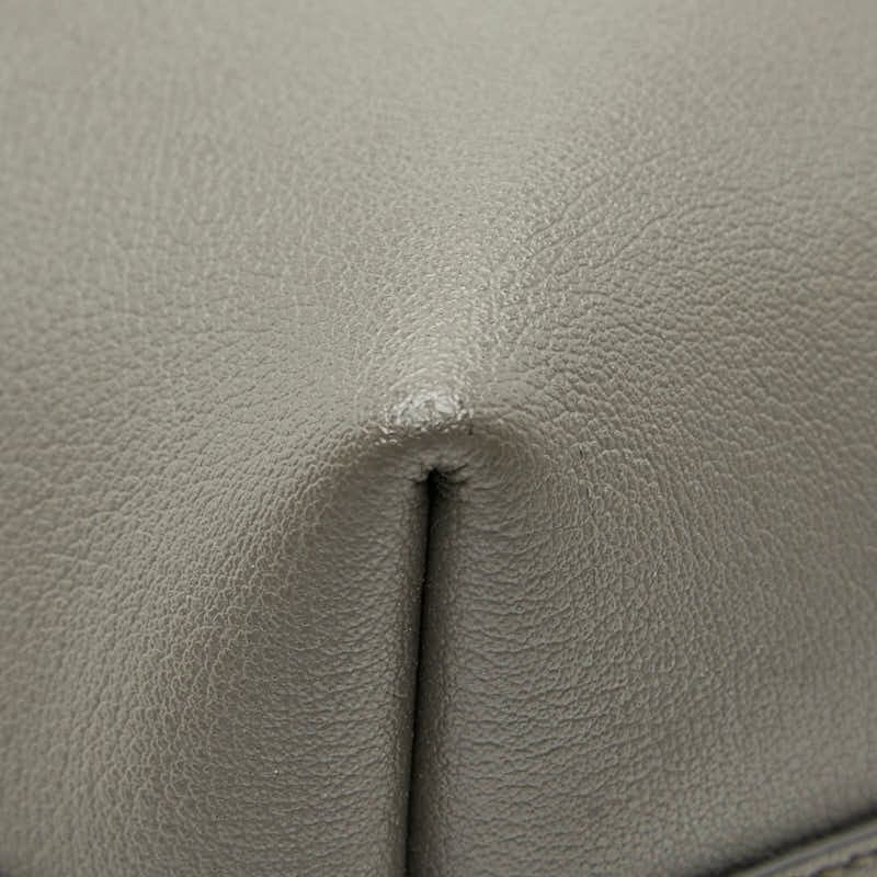 Saint Laurent Toy Shopping Handbag Shoulder Bag 2way 498612 Gray Leather