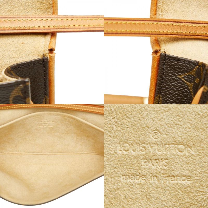 Louis Vuitton Monogram Pochette Twin GM Crossbody Shoulder Bag M51852 Brown PVC