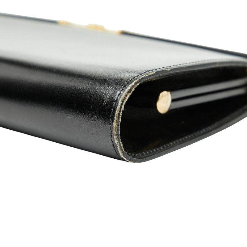 Dior Chain Shoulder Bag Black Leather Women's Dior