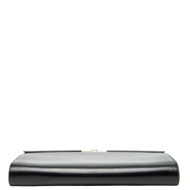 Dior Chain Shoulder Bag Black Leather Women's Dior