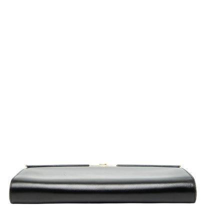 Dior Chain Shoulder Bag Black Leather Women's Dior