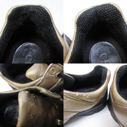 Chanel Sneakers Coco Mark Leather Cut-out Lace Up 36 Approx 23 cm