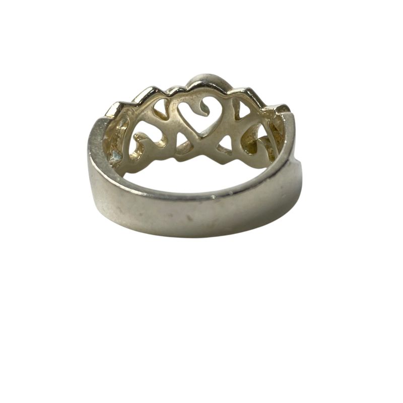 Tiffany & Co Tiffany Women's Triple Loving Heart Ring Sv925 No 10