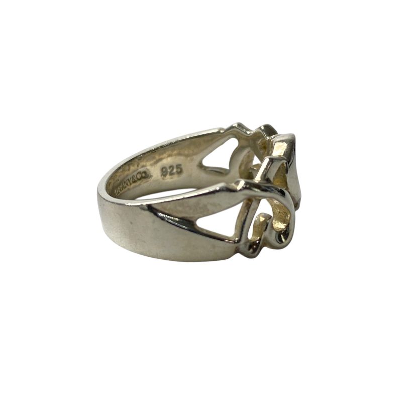 Tiffany & Co Tiffany Women's Triple Loving Heart Ring Sv925 No 10