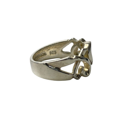 Tiffany & Co Tiffany Women's Triple Loving Heart Ring Sv925 No 10