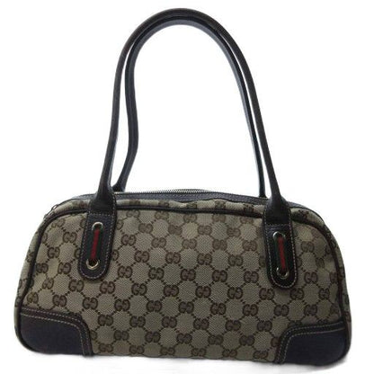 Gucci Sherry Line Printhie GG Canvas Handbag Mini Boston Cut Leather 161720