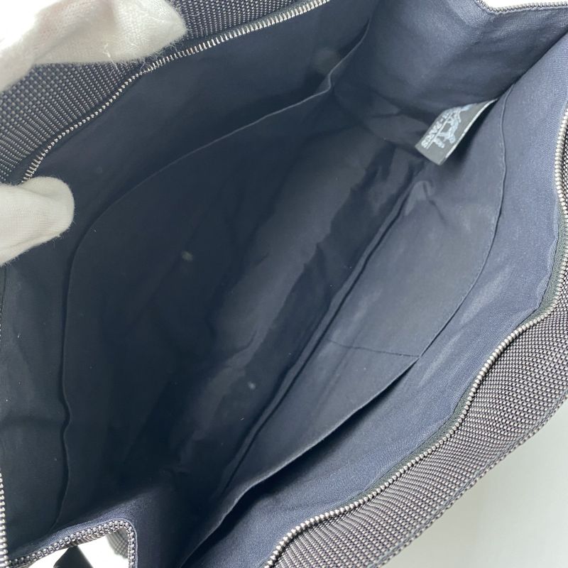 Unused Hermes Men's Her Line Canvas Clutch Bag Pouch