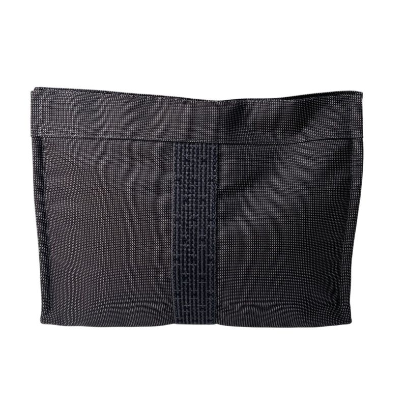 Unused Hermes Men's Her Line Canvas Clutch Bag Pouch