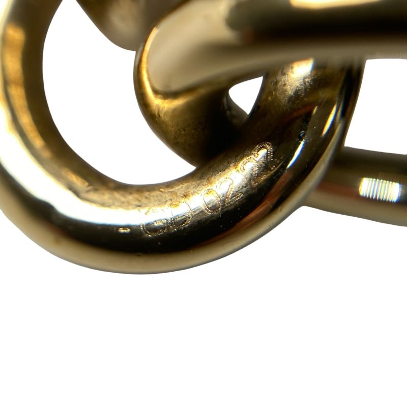 Hermes Women's Villevoord Leather Gold Earrings Gd0212