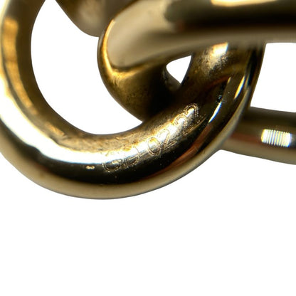 Hermes Women's Villevoord Leather Gold Earrings Gd0212