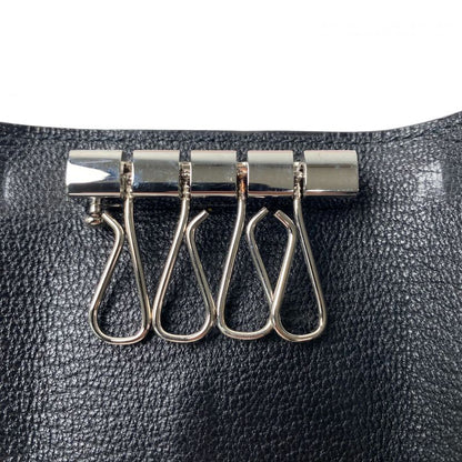 Hermes Women's Bearn 4 Key Case Vshardware W Engraved Chevre Misor Black