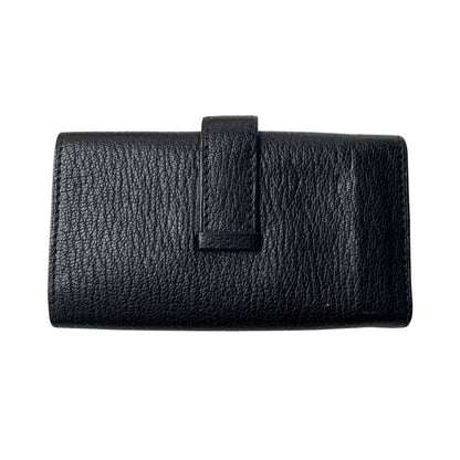 Hermes Women's Bearn 4 Key Case Vshardware W Engraved Chevre Misor Black