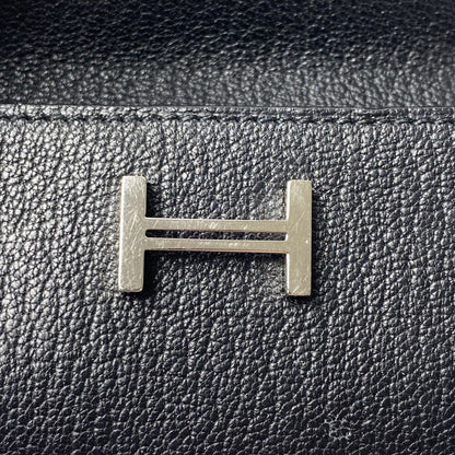 Hermes Women's Bearn 4 Key Case Vshardware W Engraved Chevre Misor Black