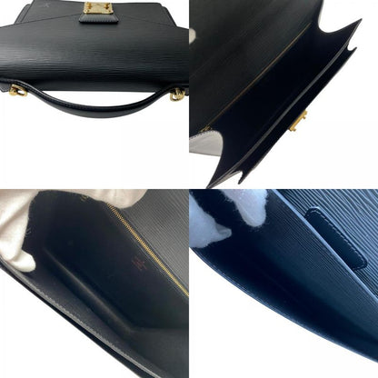 Louis Vuitton Women's Epi Monceau Noir Black Gold Hardware 2way Shoulder Bag