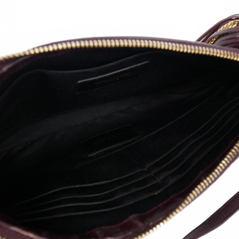Saint Laurent Paris YSL SAC Pouch AVEC Boundeliere Tassel Fringe Shoulder Bag