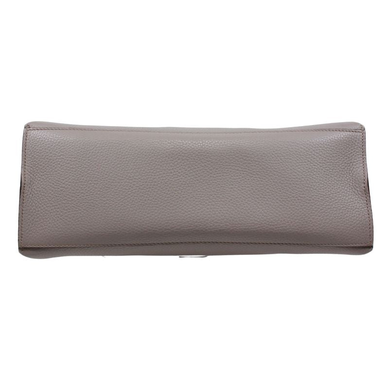 Gucci Bamboo Daily Medium Leather Red Handbag Silver 392013