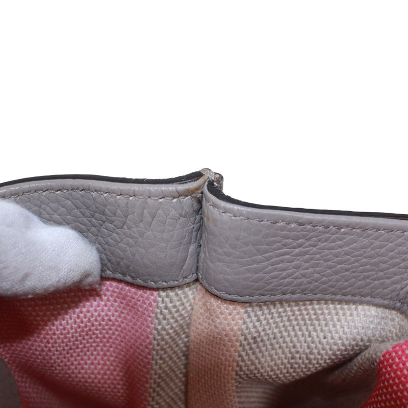 Gucci Bamboo Daily Medium Leather Red Handbag Silver 392013